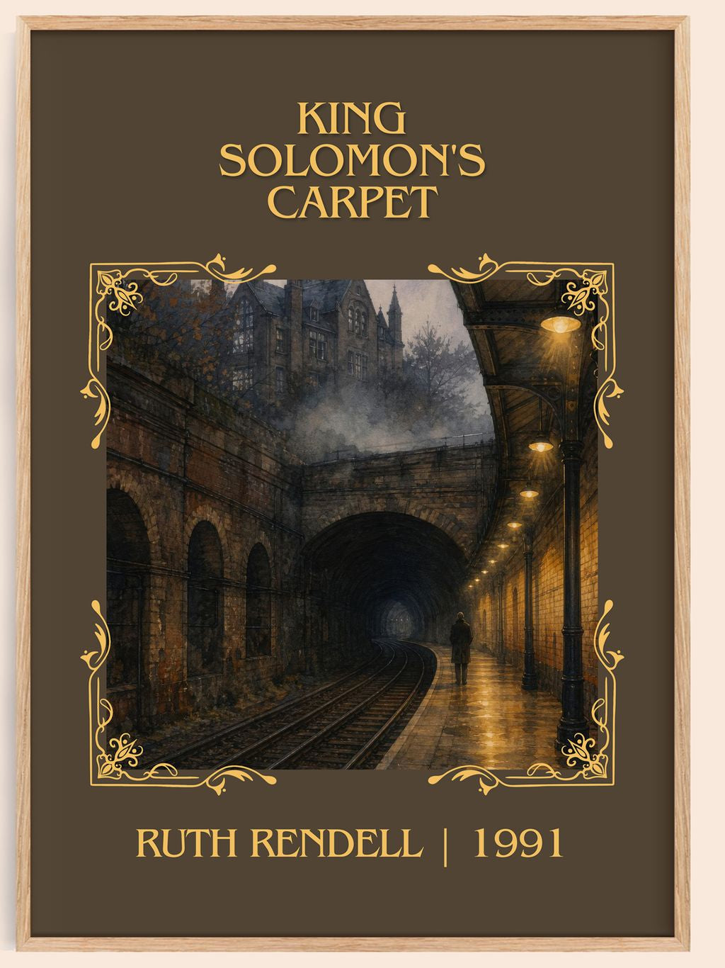 King Solomon's Carpet Classic Book Art Print by Ruth Rendell – book poster
