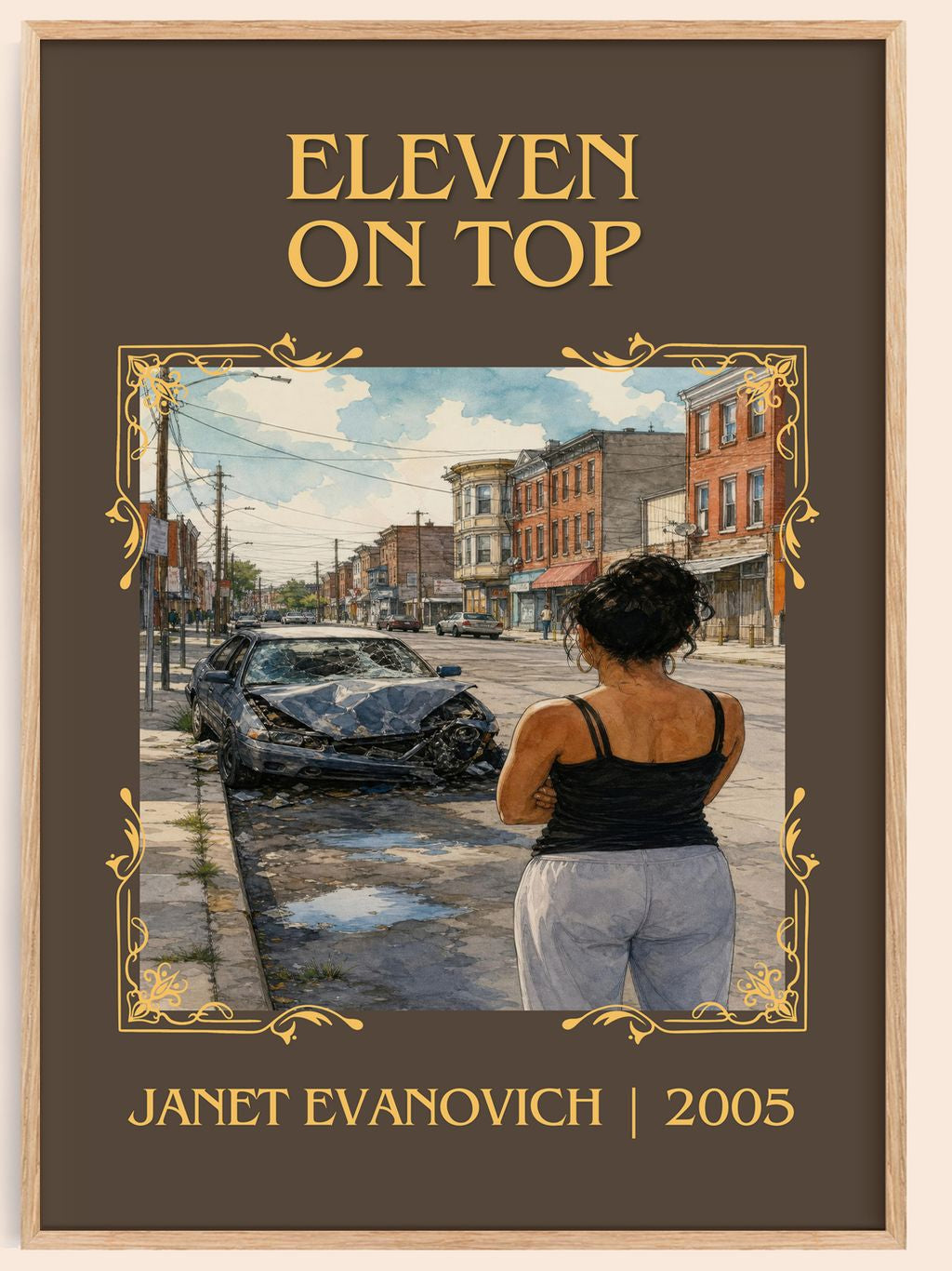 Eleven on Top Classic Book Art Print by Janet Evanovich – book poster