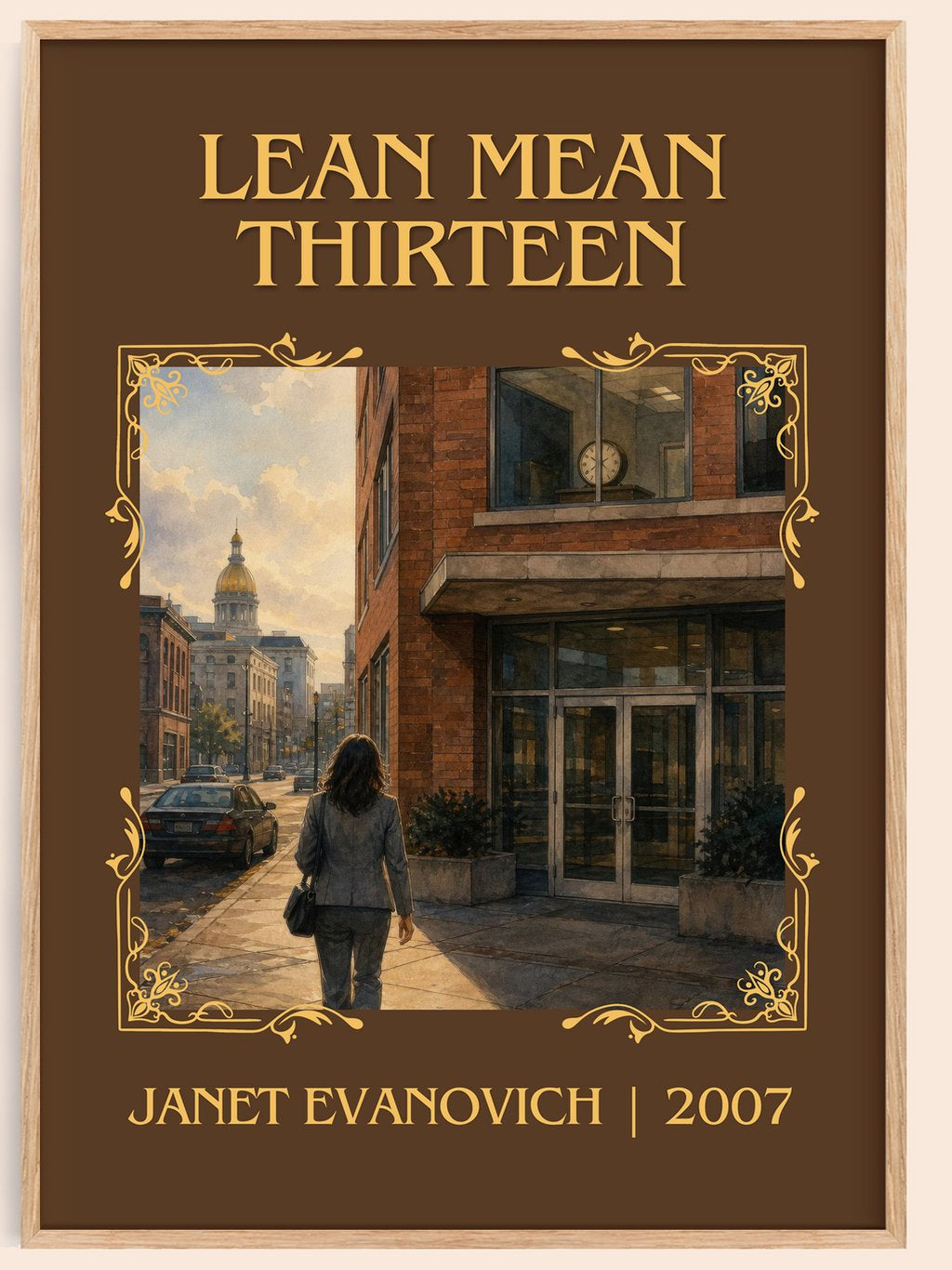 Lean Mean Thirteen Classic Book Art Print by Janet Evanovich – book poster