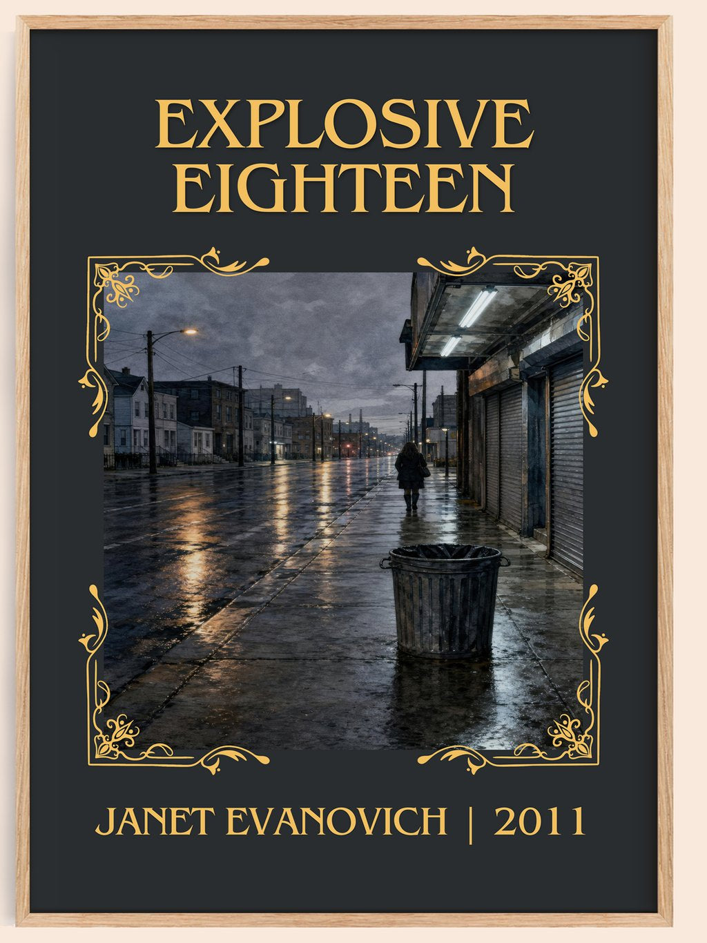 Explosive Eighteen Classic Book Art Print by Janet Evanovich – book poster