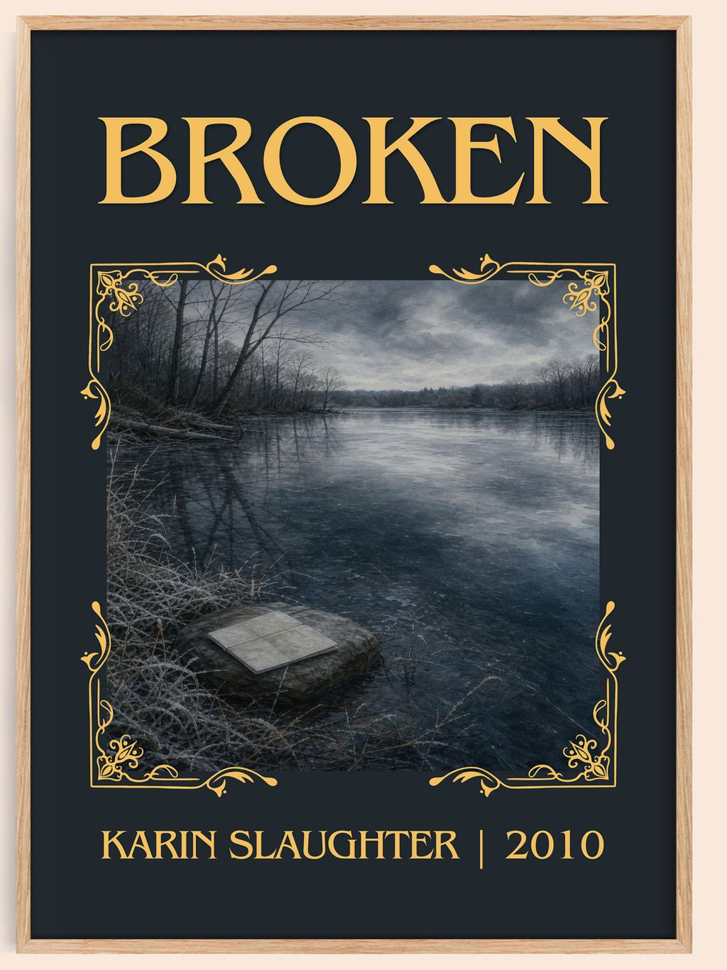 Broken Classic Book Art Print by Karin Slaughter – book poster