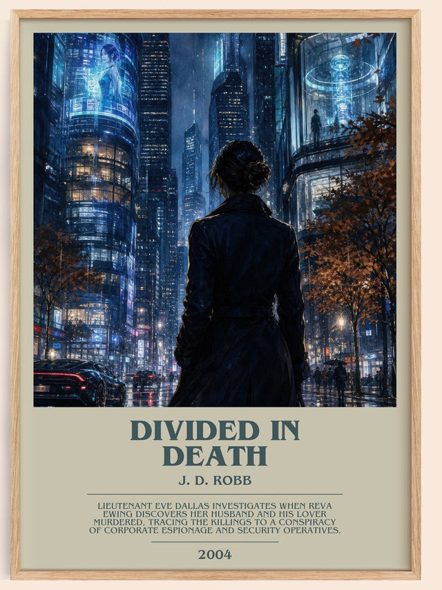 Divided In Death Bookish Wall Art by J. D. Robb