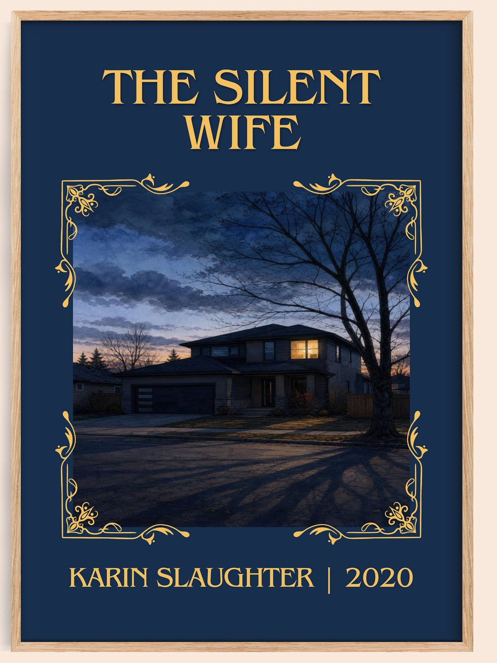 The Silent Wife Classic Book Art Print by Karin Slaughter – book poster