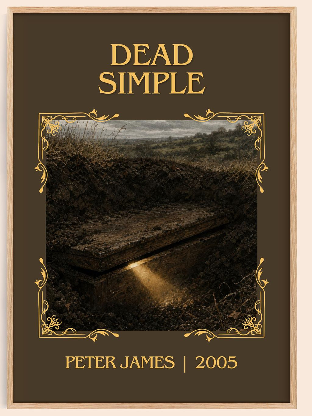 Dead Simple Classic Book Art Print by Peter James – book poster