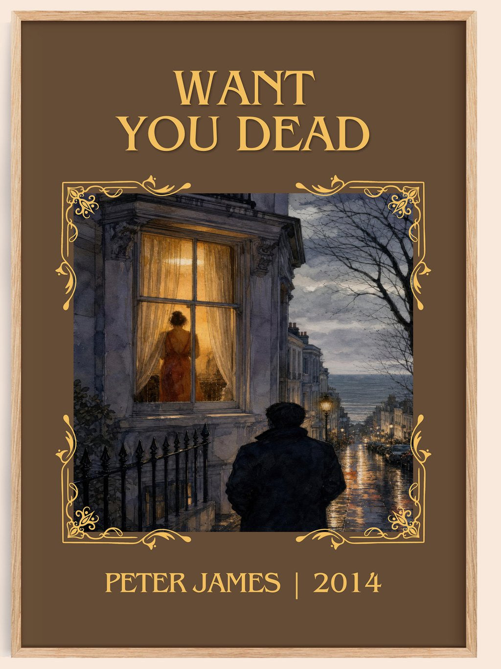 Want You Dead Classic Book Art Print by Peter James – book poster
