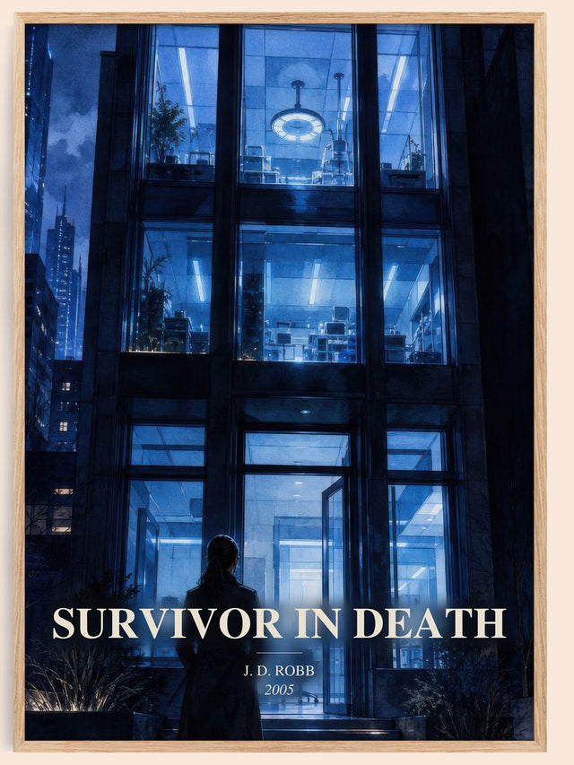 Survivor In Death Book Watercolour Illustration by J. D. Robb