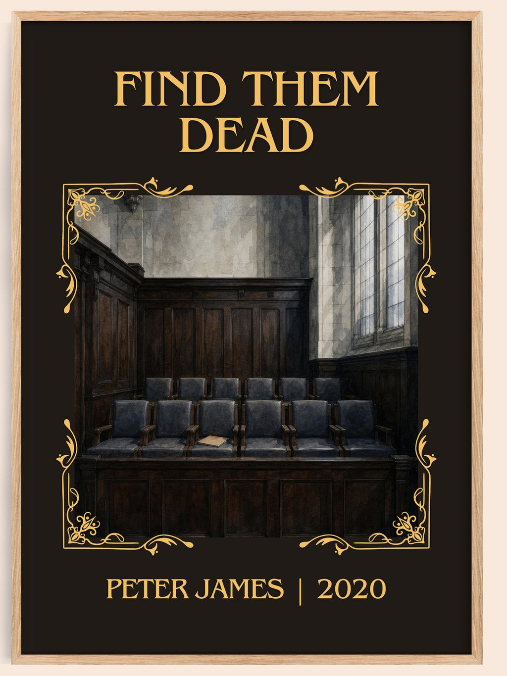 Find Them Dead Classic Book Art Print by Peter James – book poster