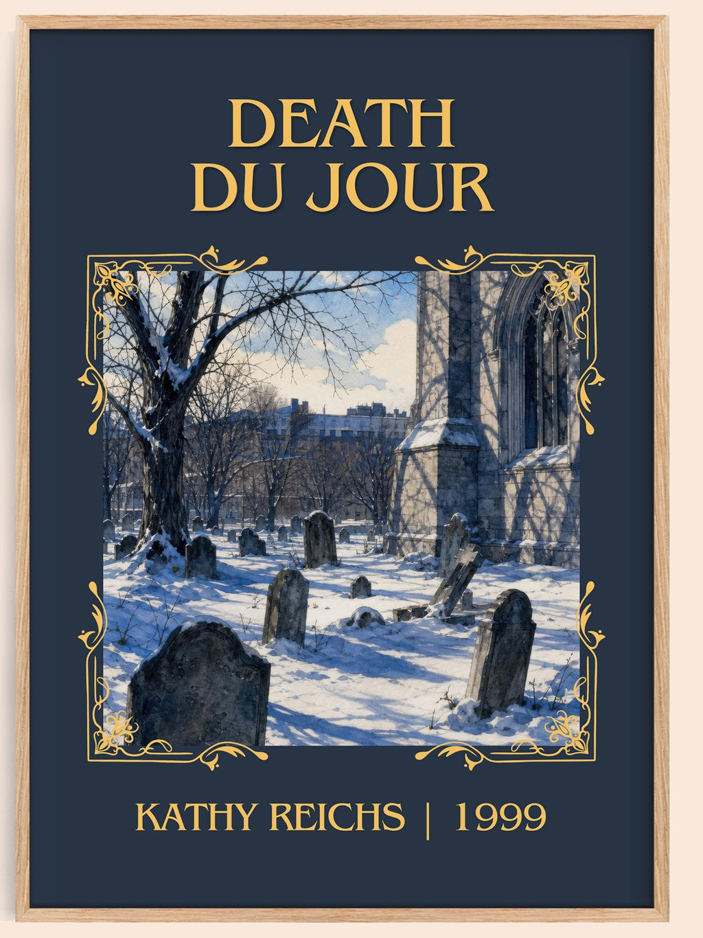 Death du Jour Classic Book Art Print by Kathy Reichs – book poster