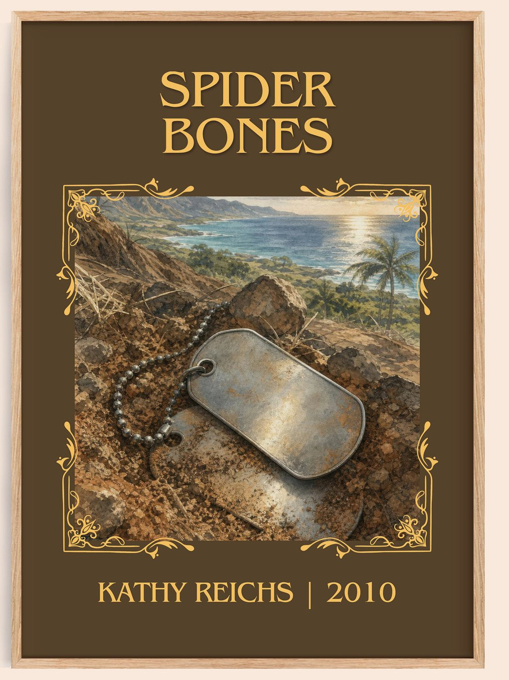 Spider Bones Classic Book Art Print by Kathy Reichs – book poster