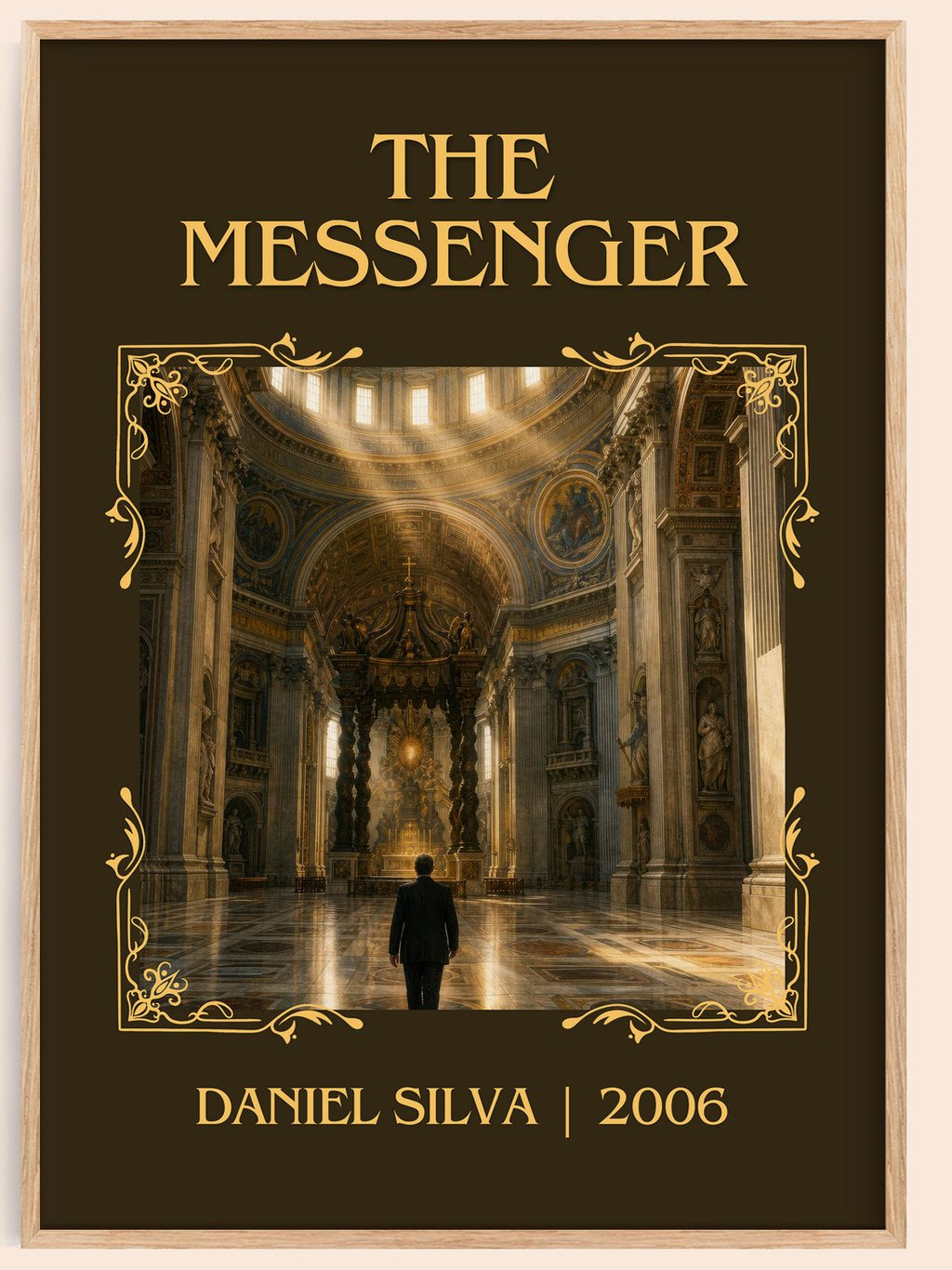 The Messenger Classic Book Art Print by Daniel Silva – book poster