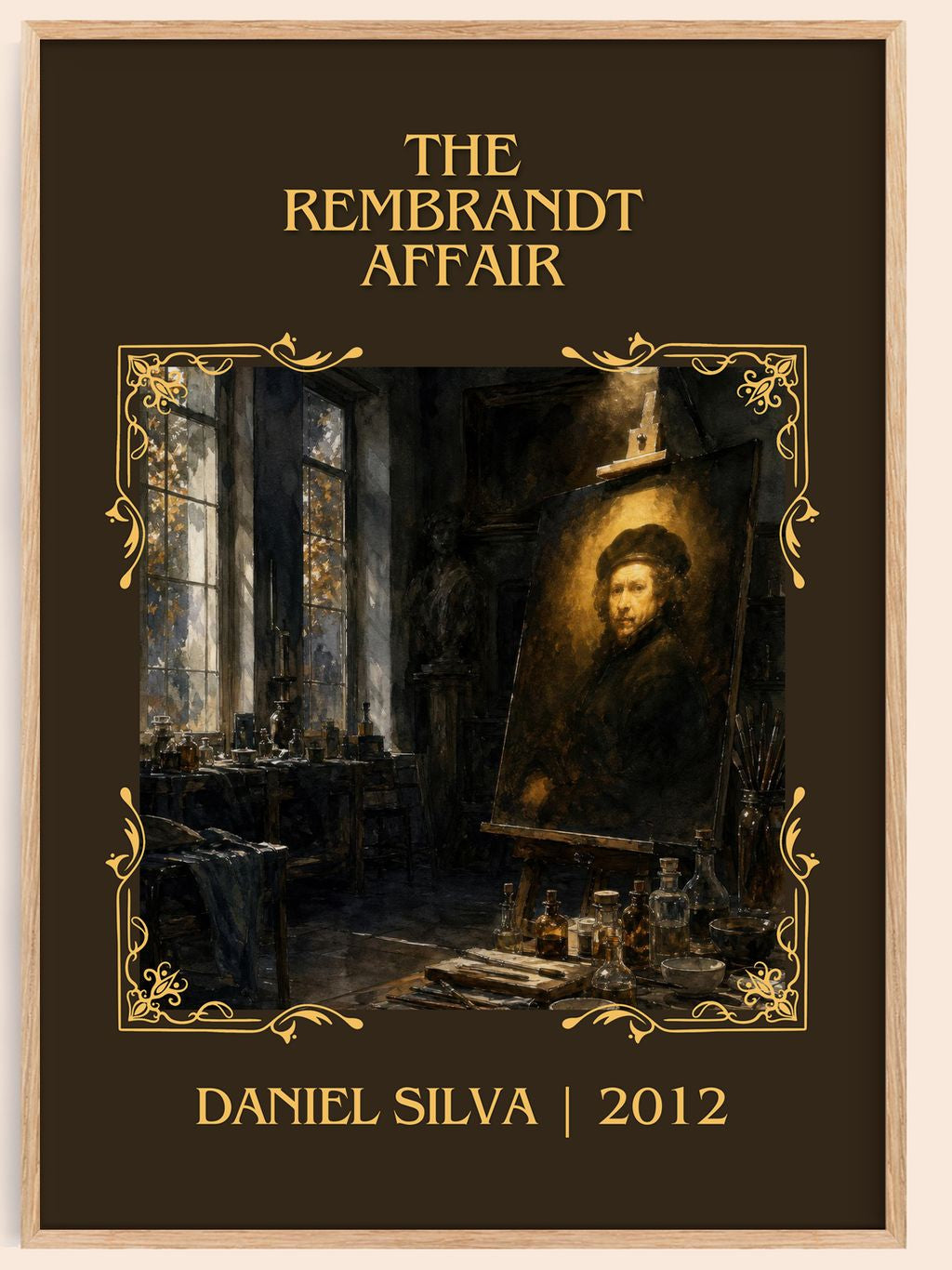 The Rembrandt Affair Classic Book Art Print by Daniel Silva – book poster