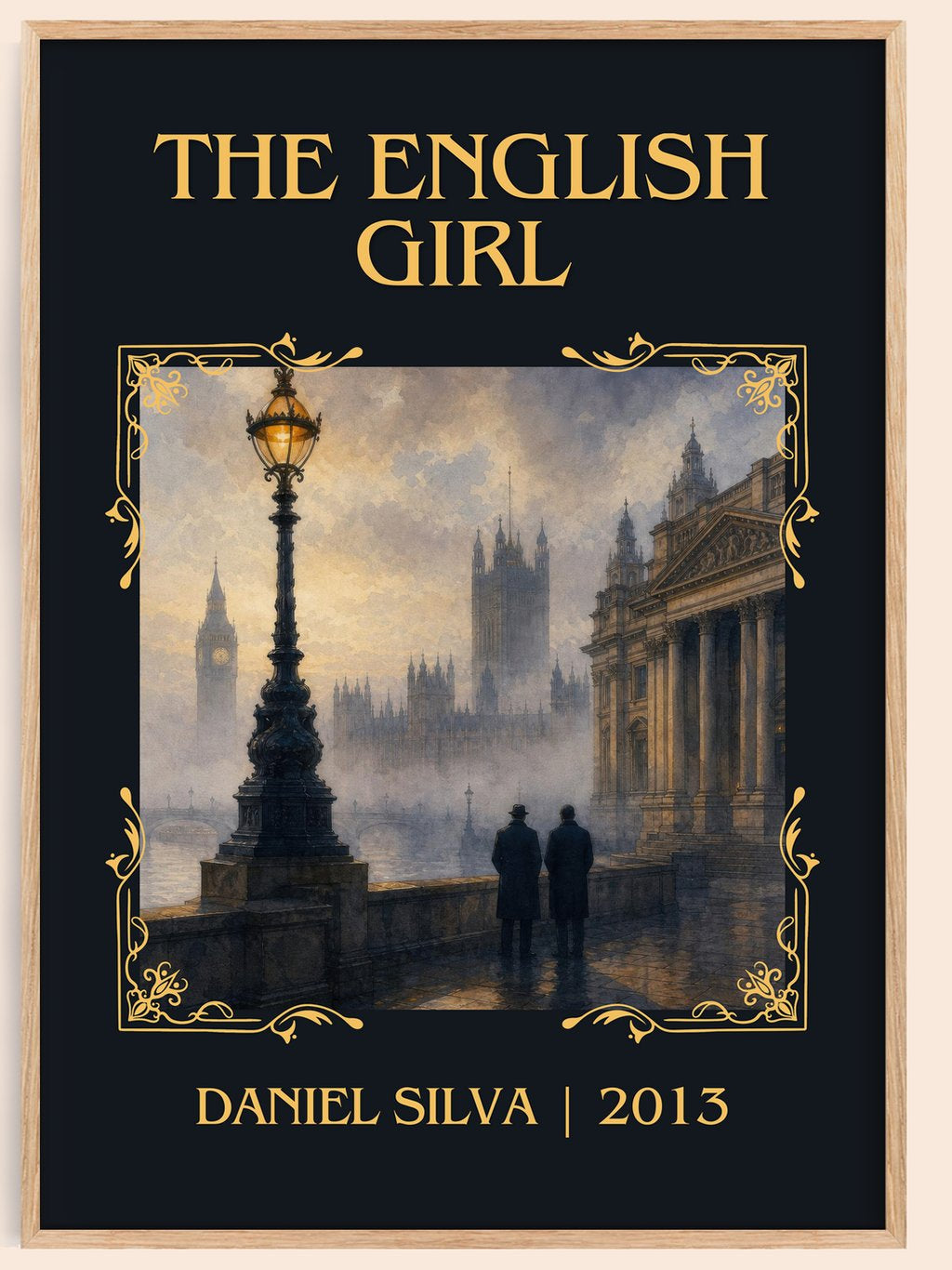 The English Girl Classic Book Art Print by Daniel Silva – book poster
