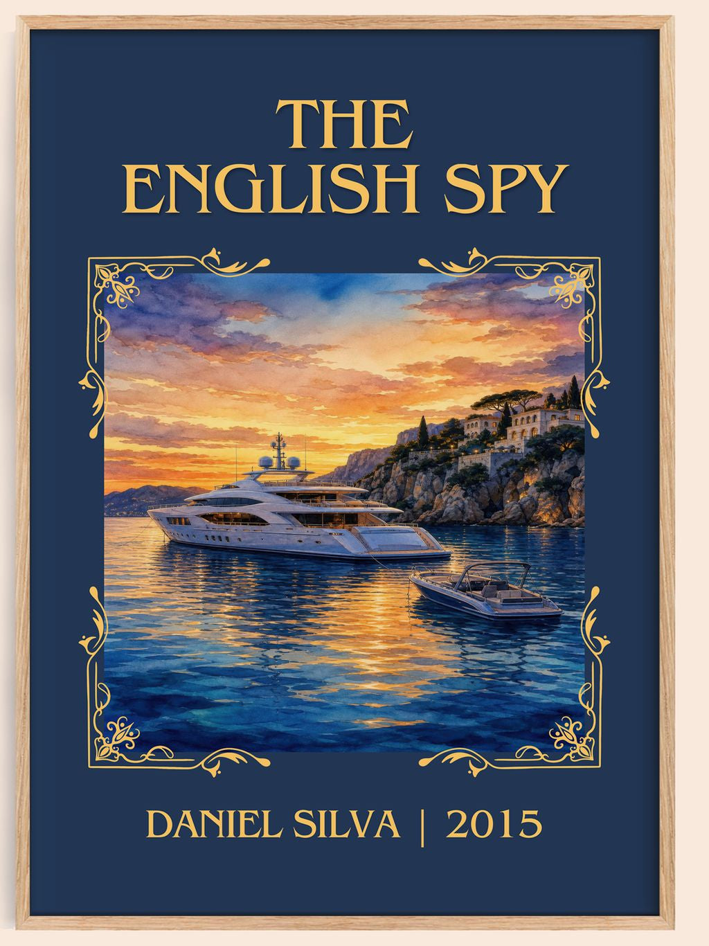 The English Spy Classic Book Art Print by Daniel Silva – book poster