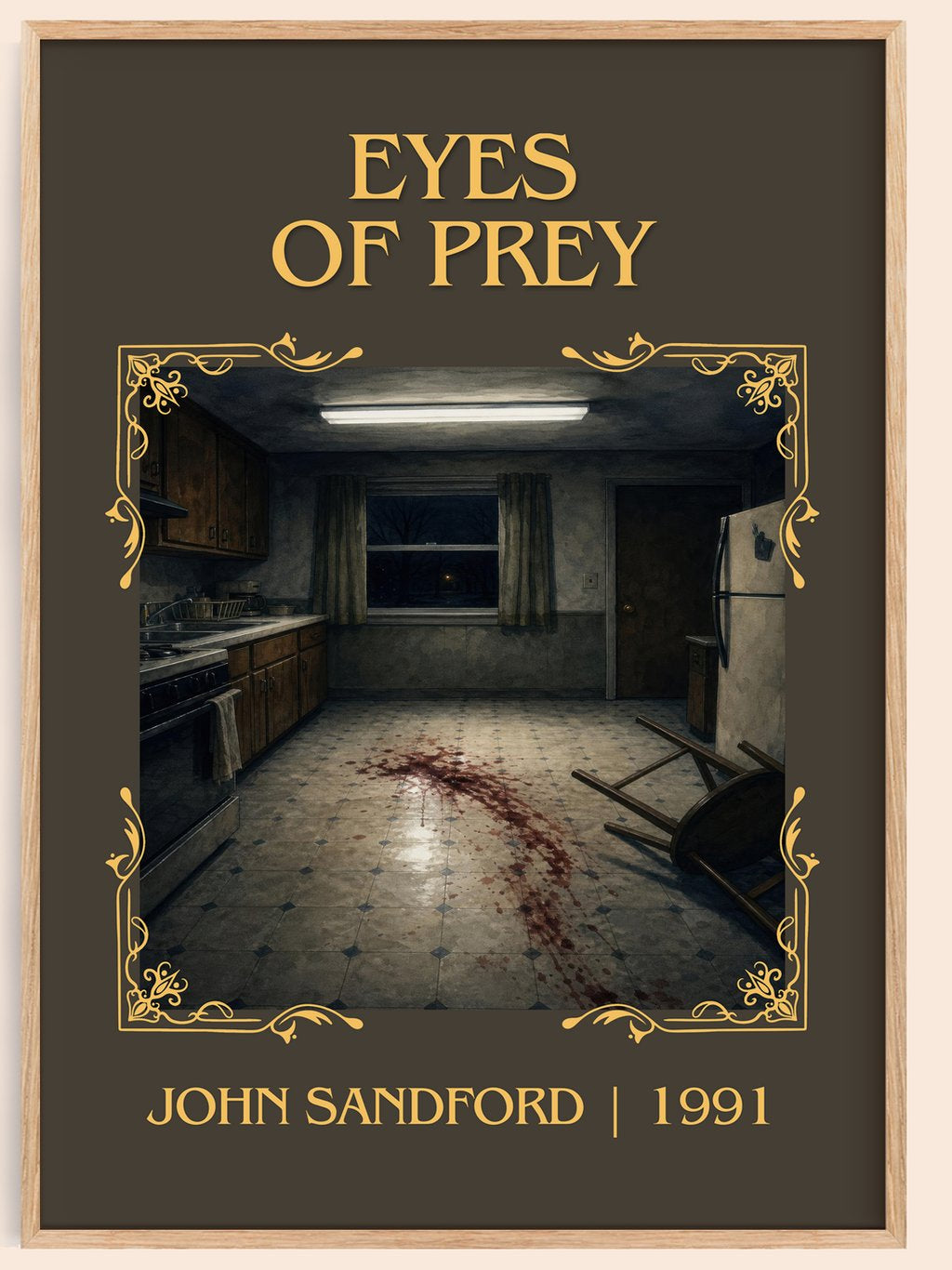 Eyes of Prey Classic Book Art Print by John Sandford – book poster