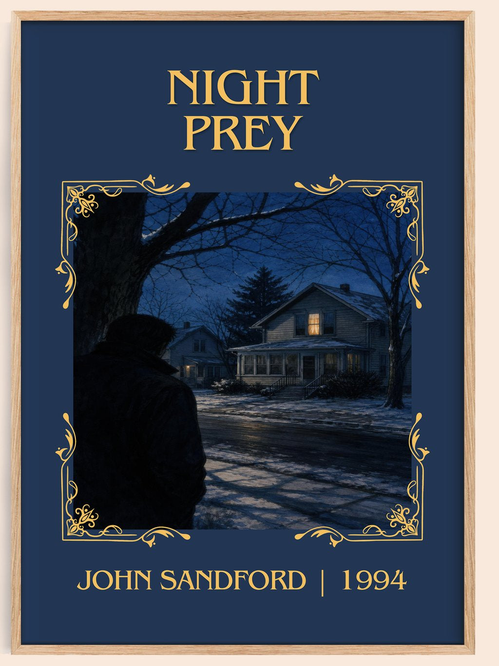 Night Prey Classic Book Art Print by John Sandford – book poster