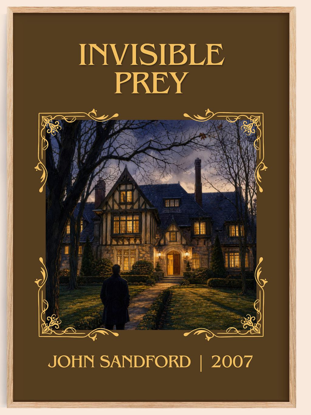 Invisible Prey Classic Book Art Print by John Sandford – book poster