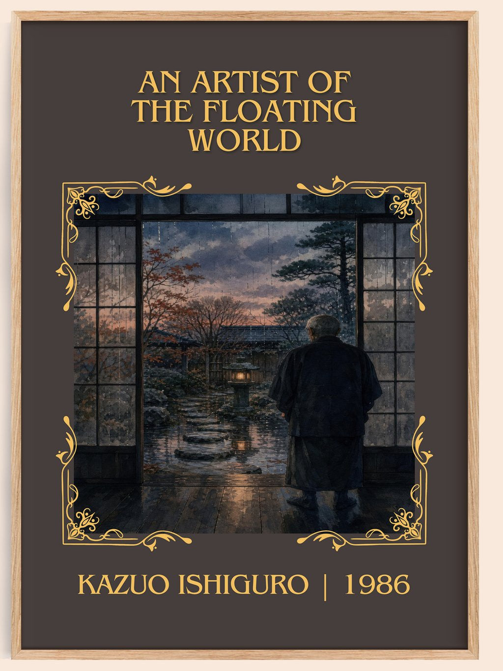 Artist of the Floating World Classic Book Art Print by Kazuo Ishiguro – book poster