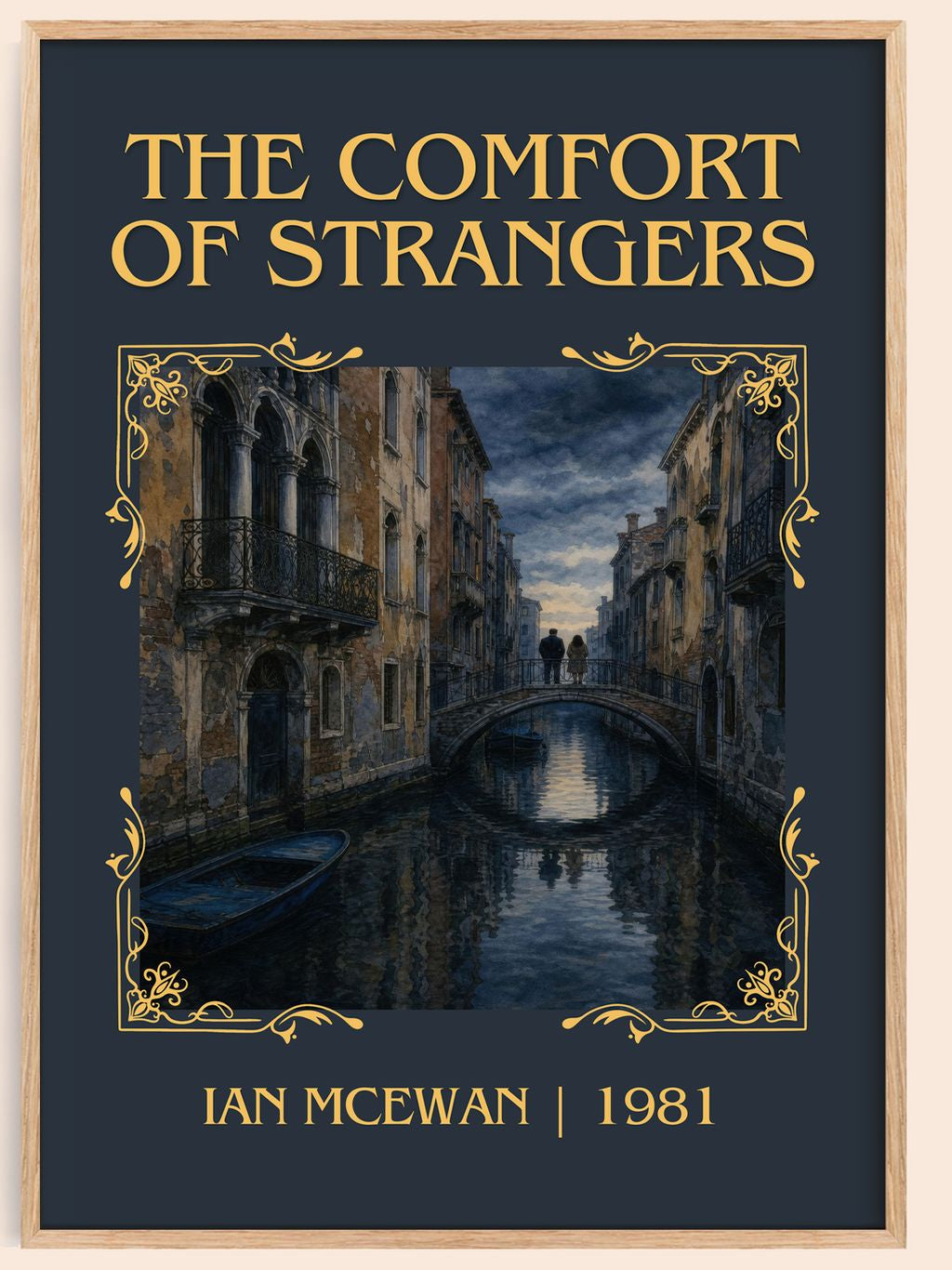 The Comfort of Strangers Classic Book Art Print by Ian McEwan – book poster
