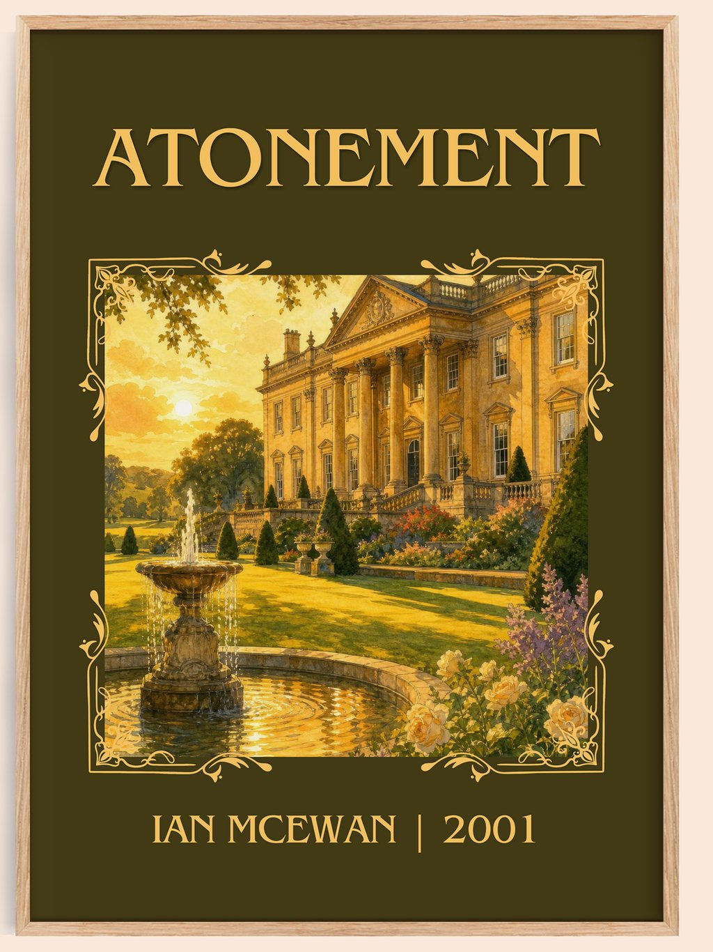 Atonement Classic Book Art Print by Ian McEwan – book poster