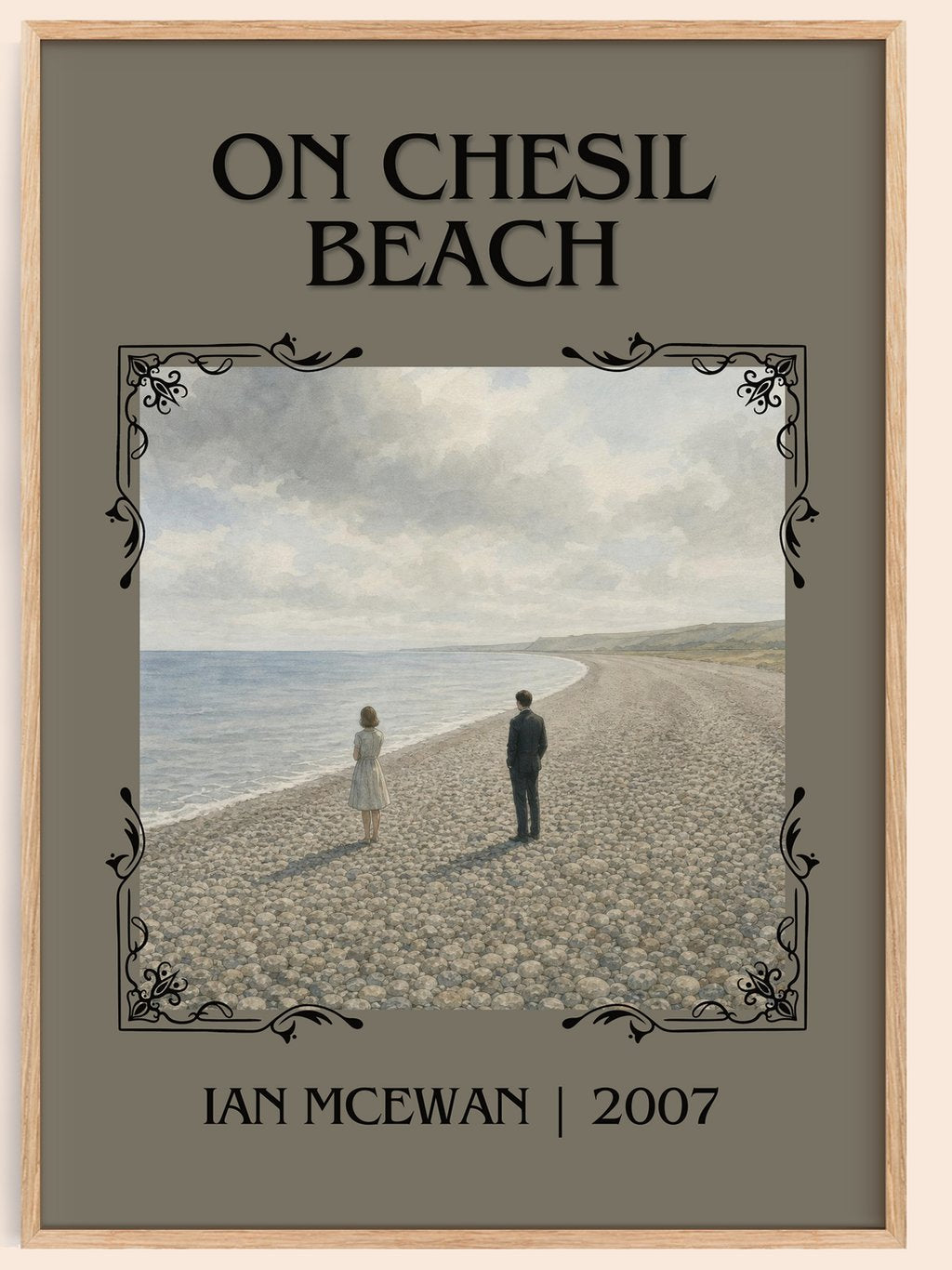 On Chesil Beach Classic Book Art Print by Ian McEwan – book poster