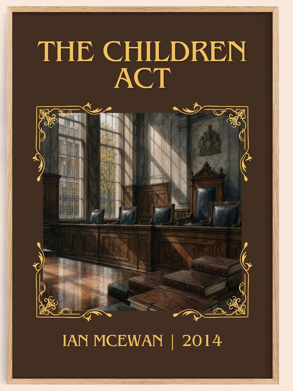 The Children Act Classic Book Art Print by Ian McEwan – book poster