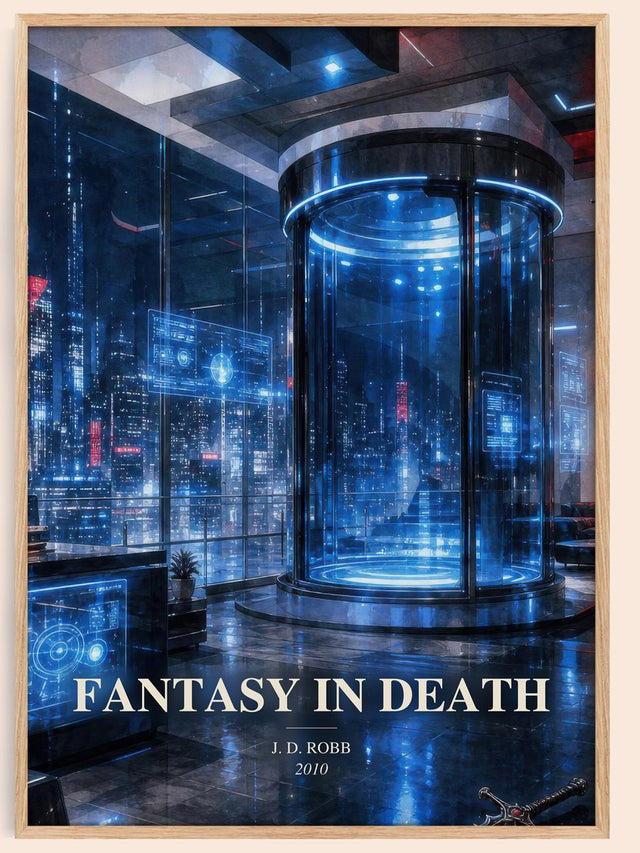 Fantasy In Death Book Watercolour Illustration by J. D. Robb