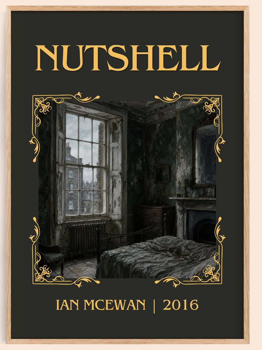 Nutshell Classic Book Art Print by Ian McEwan – book poster