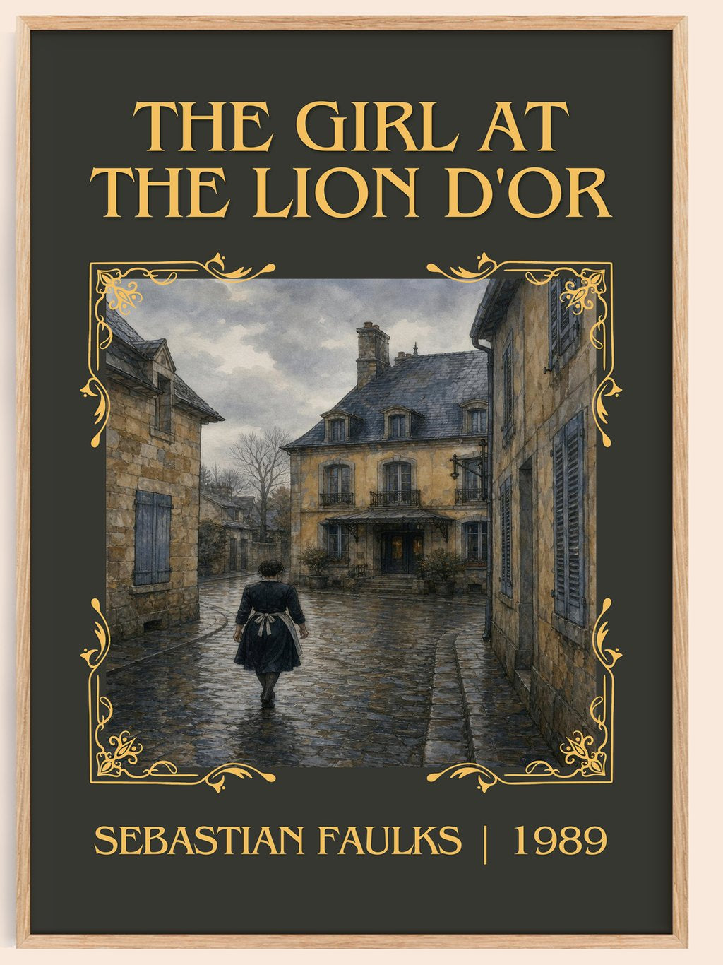 The Girl at the Lion d'Or Classic Book Art Print by Sebastian Faulks – book poster