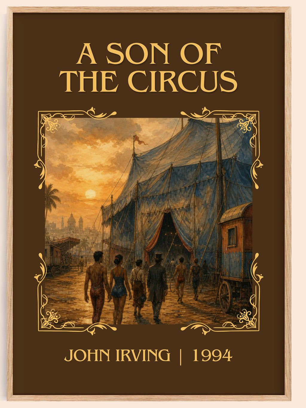 A Son of the Circus Classic Book Art Print by John Irving – book poster