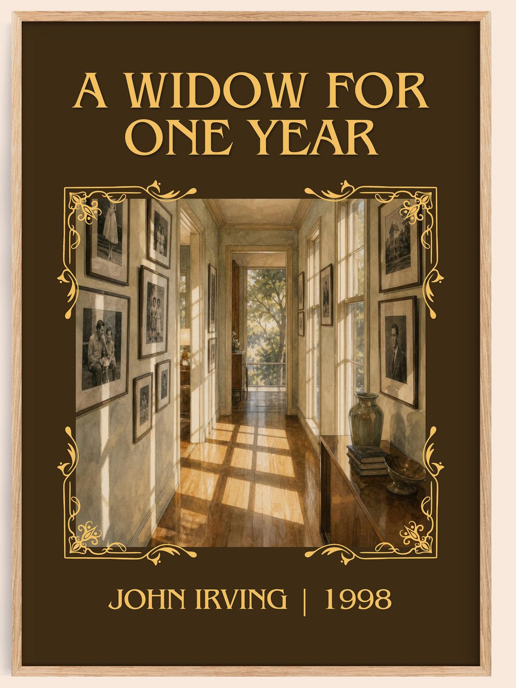 A Widow for One Year Classic Book Art Print by John Irving – book poster