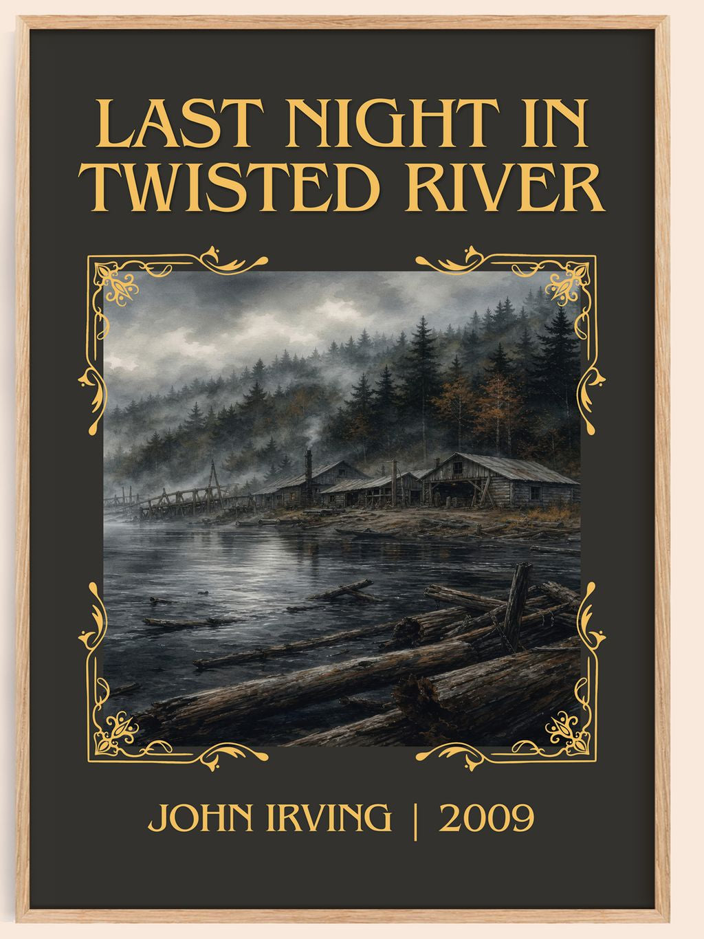 Last Night in Twisted River Classic Book Art Print by John Irving – book poster