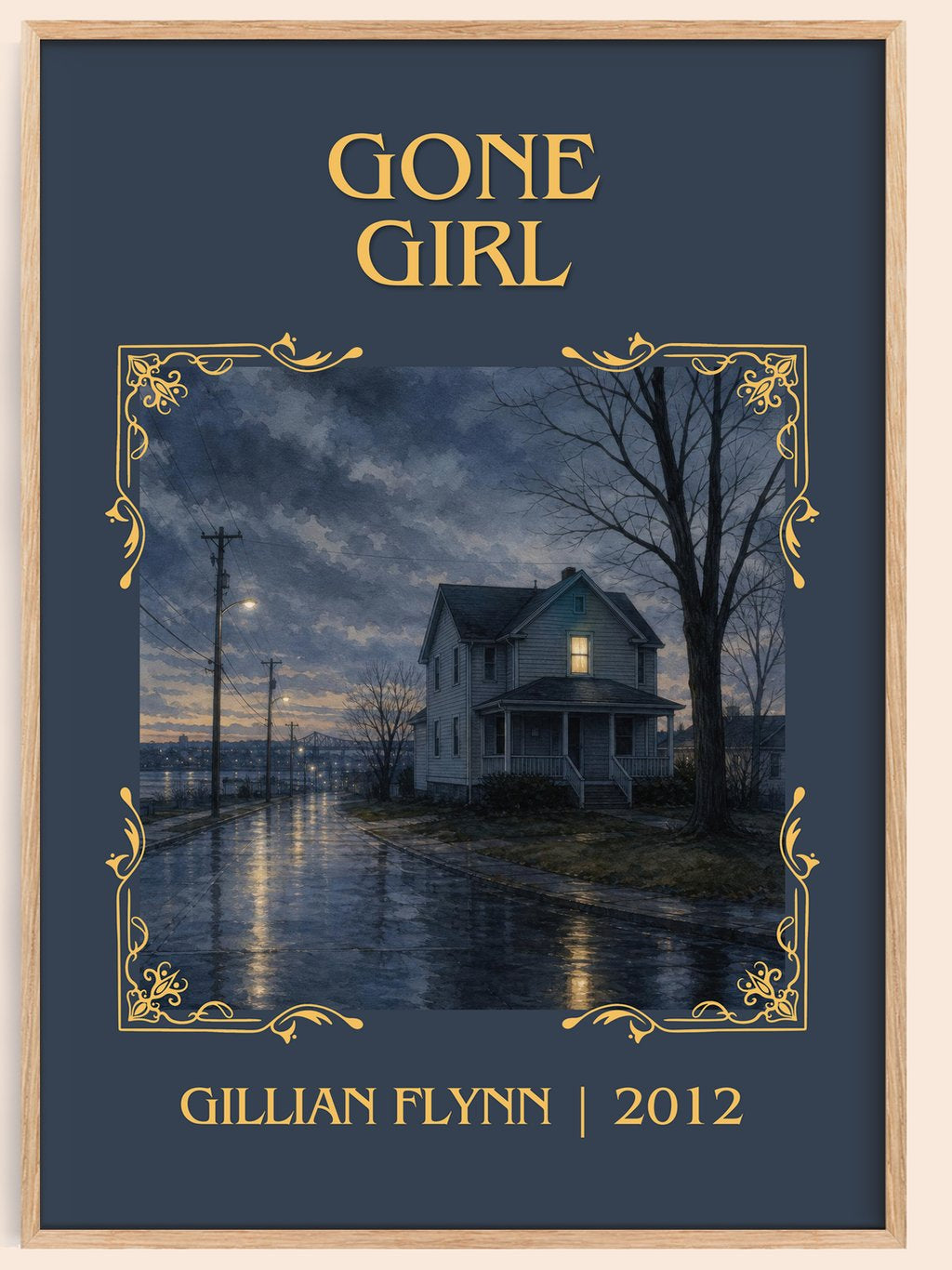 Gone Girl Classic Book Art Print by Gillian Flynn – book poster
