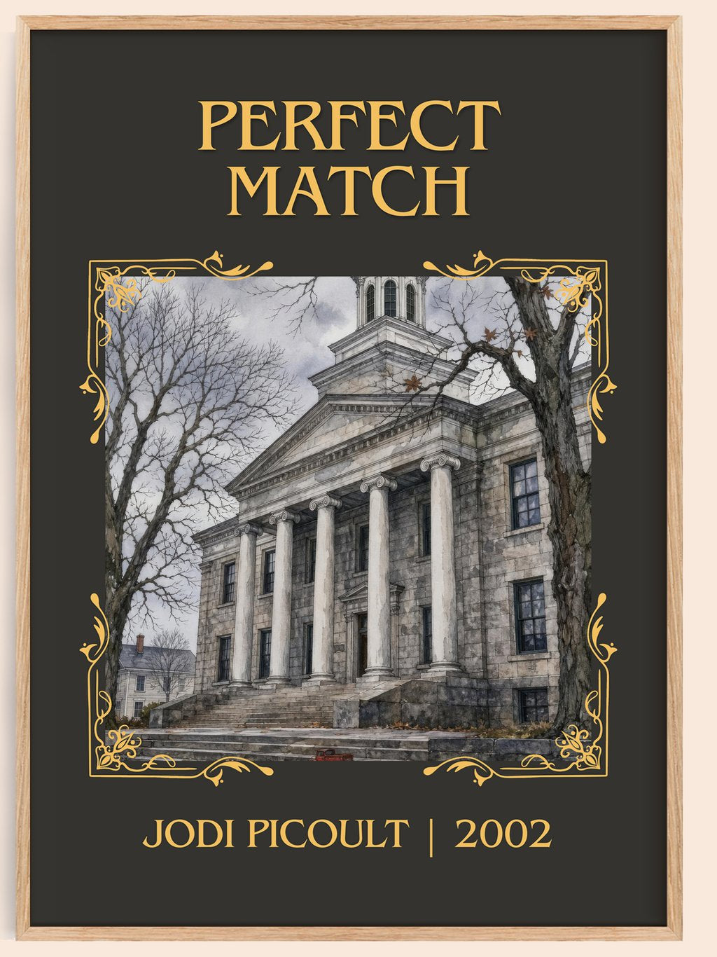 Perfect Match Classic Book Art Print by Jodi Picoult – book poster