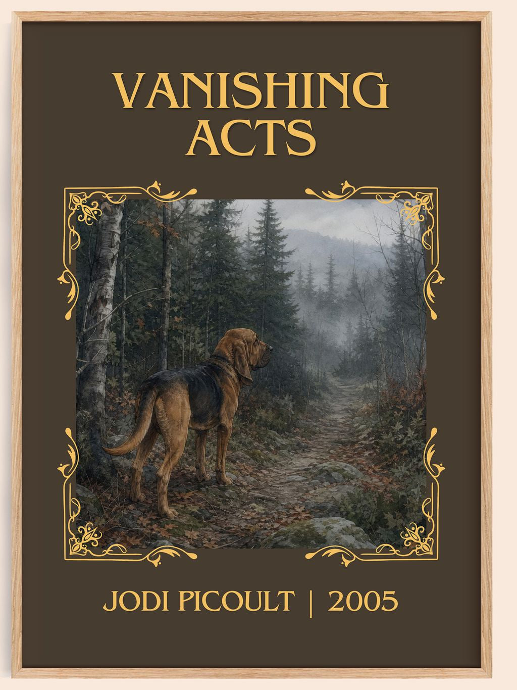 Vanishing Acts Classic Book Art Print by Jodi Picoult – book poster