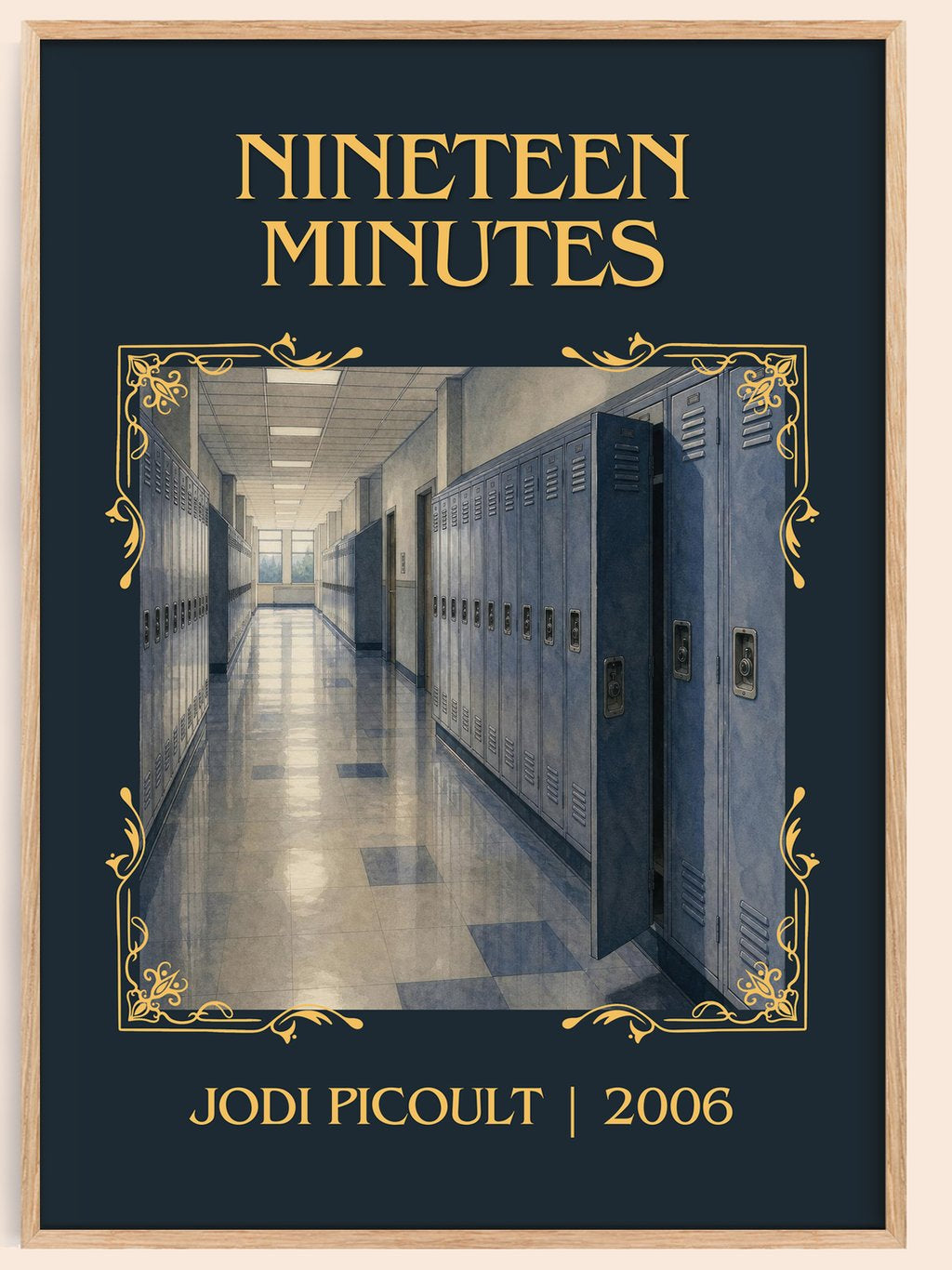 Nineteen Minutes Classic Book Art Print by Jodi Picoult – book poster