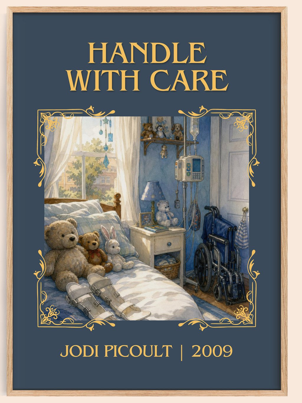 Handle with Care Classic Book Art Print by Jodi Picoult – book poster