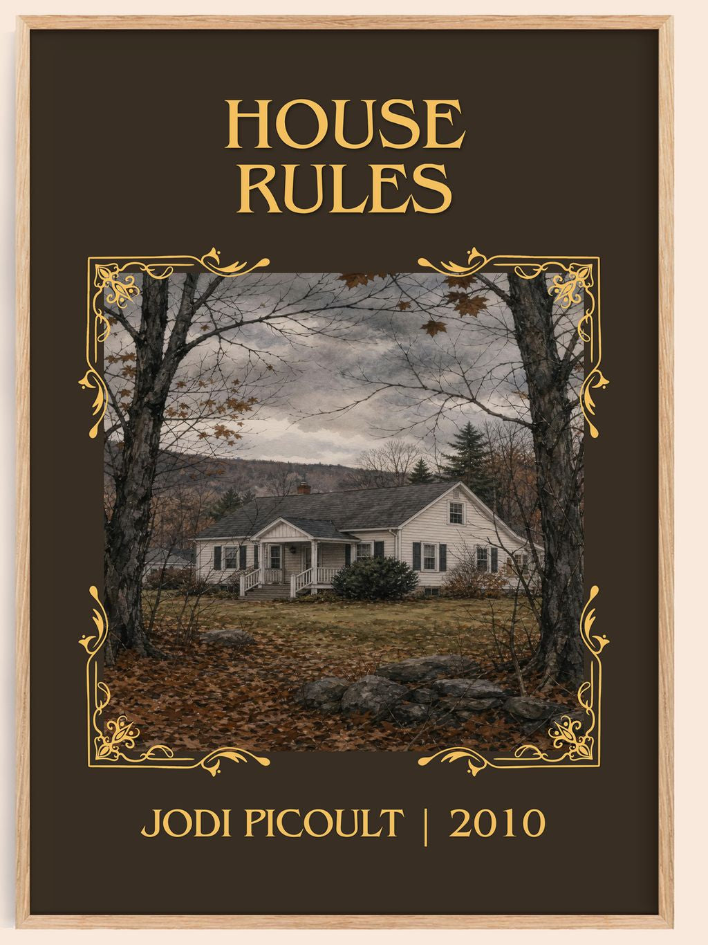House Rules Classic Book Art Print by Jodi Picoult – book poster
