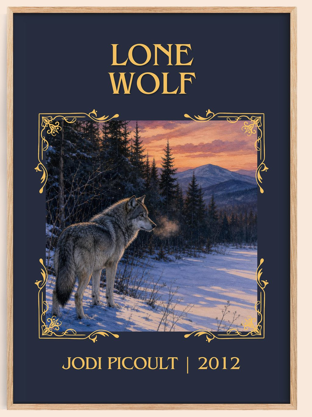 Lone Wolf Classic Book Art Print by Jodi Picoult – book poster