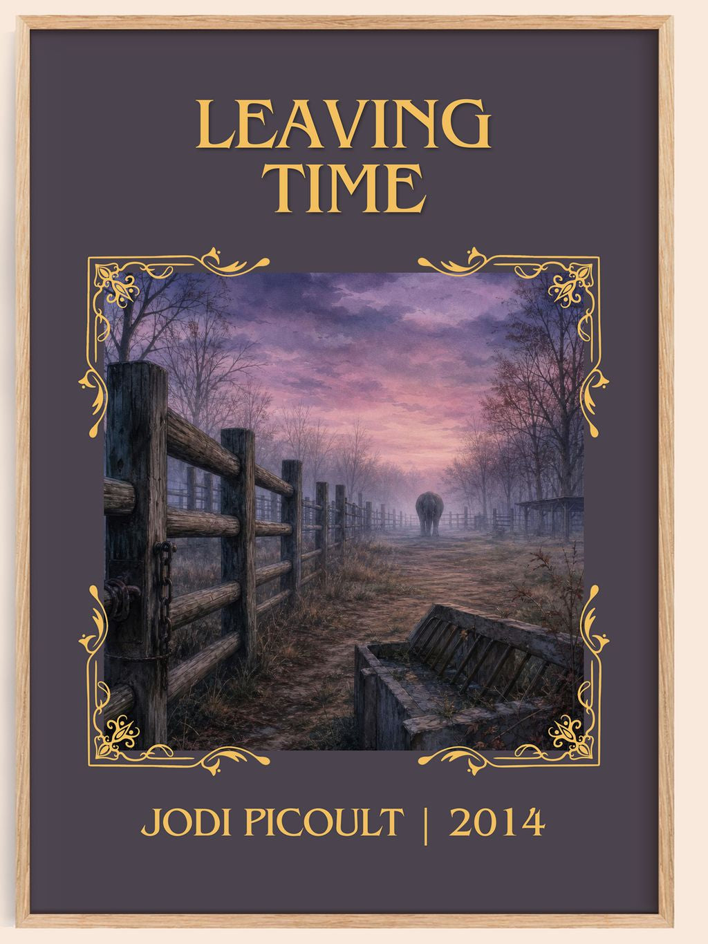 Leaving Time Classic Book Art Print by Jodi Picoult – book poster