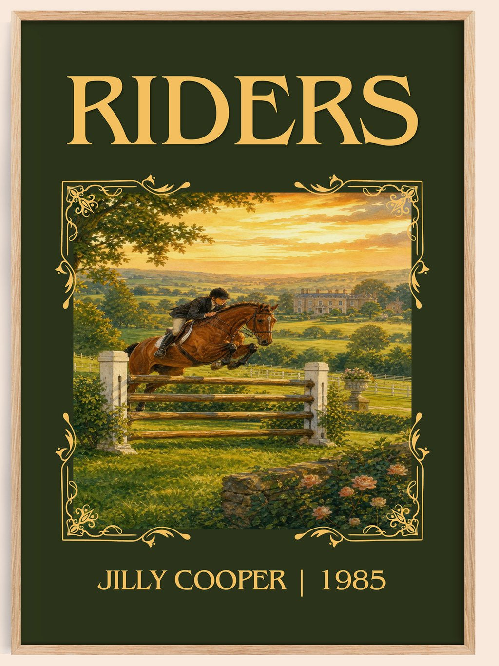 Riders Classic Book Art Print by Jilly Cooper – book poster
