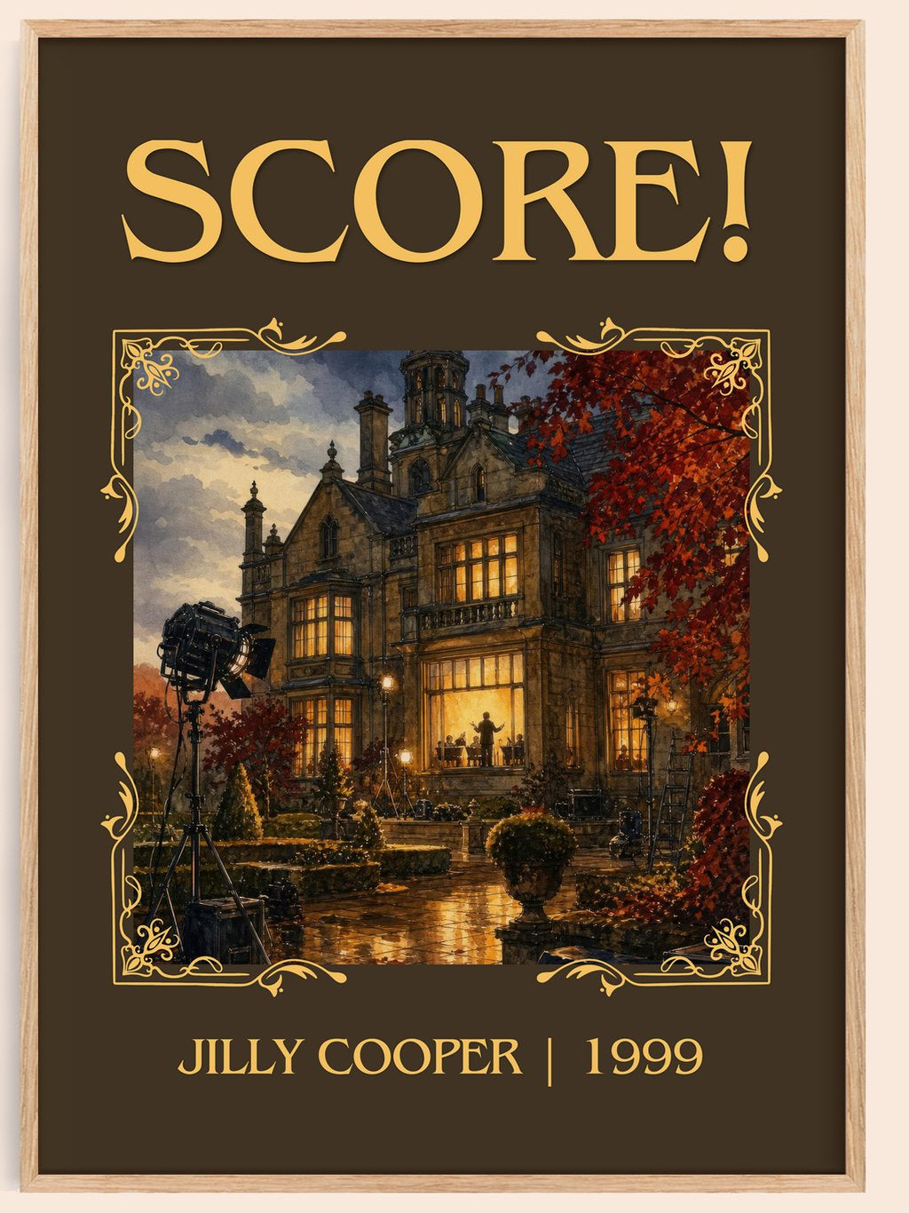 Score! Classic Book Art Print by Jilly Cooper – book poster