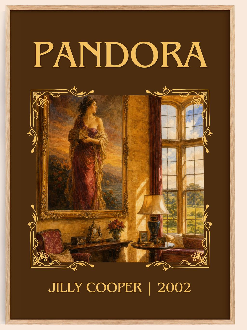 Pandora Classic Book Art Print by Jilly Cooper – book poster