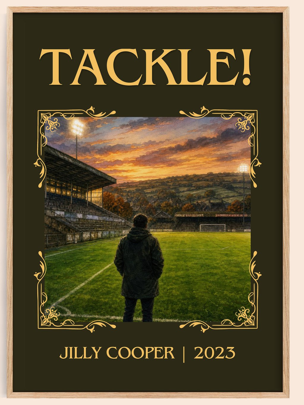 Tackle! Classic Book Art Print by Jilly Cooper – book poster