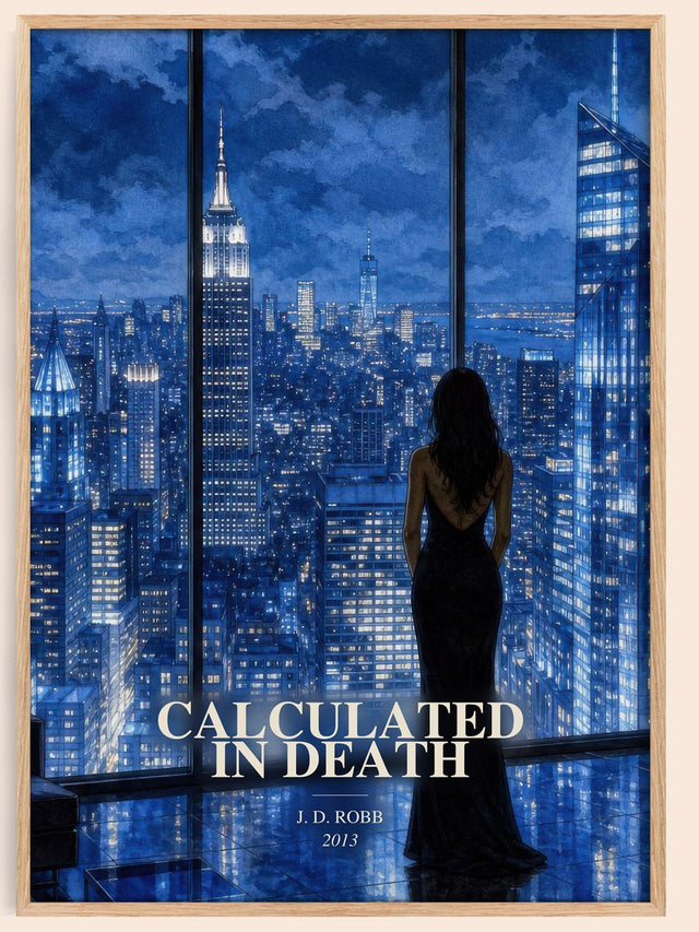 Calculated In Death Book Watercolour Illustration by J. D. Robb
