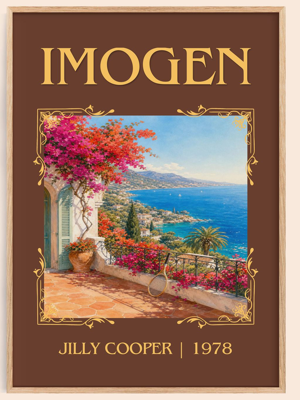 Imogen Classic Book Art Print by Jilly Cooper – book poster