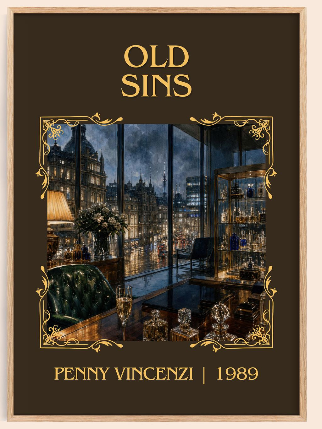 Old Sins Classic Book Art Print by Penny Vincenzi – book poster