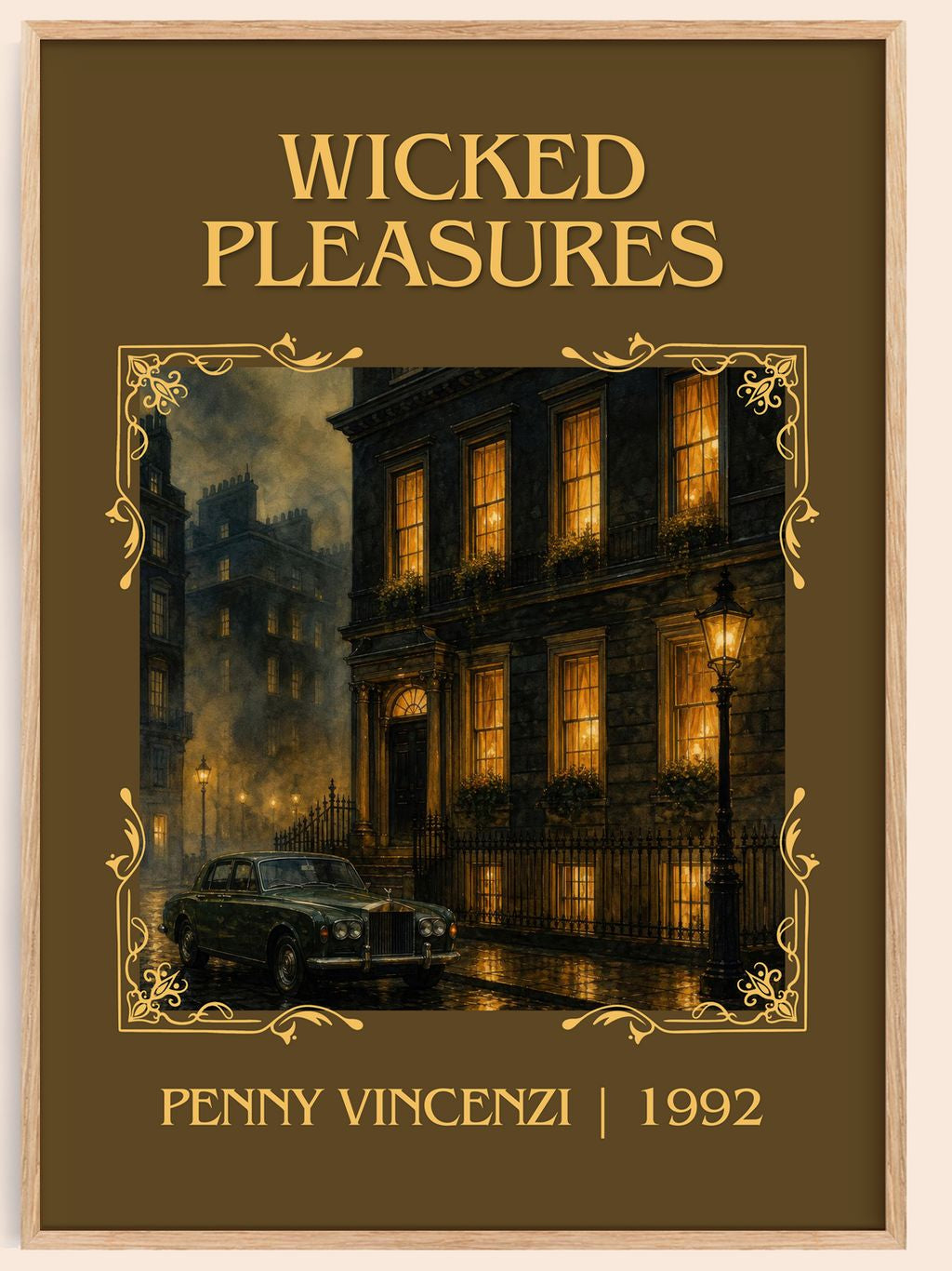 Wicked Pleasures Classic Book Art Print by Penny Vincenzi – book poster