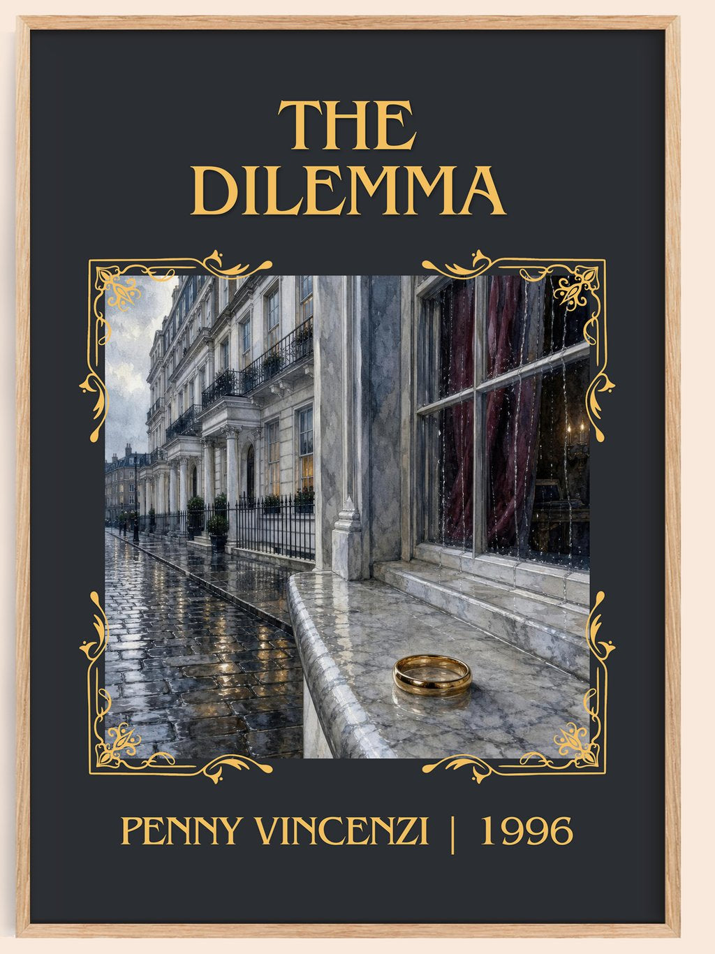 The Dilemma Classic Book Art Print by Penny Vincenzi – book poster