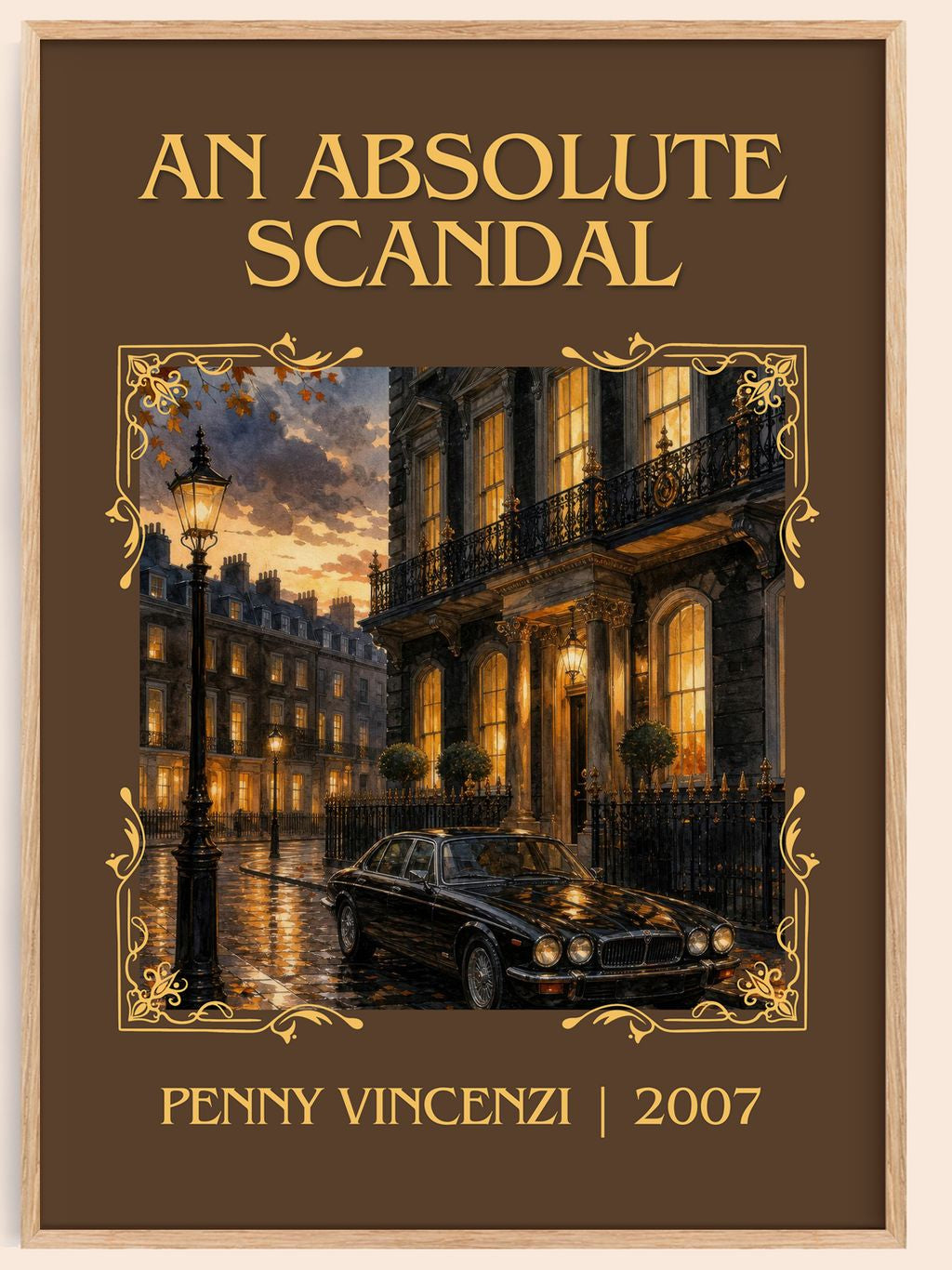 An Absolute Scandal Classic Book Art Print by Penny Vincenzi – book poster