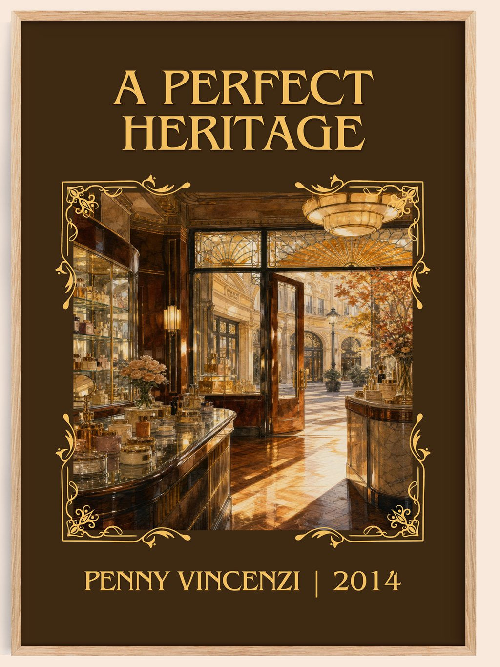 A Perfect Heritage Classic Book Art Print by Penny Vincenzi – book poster